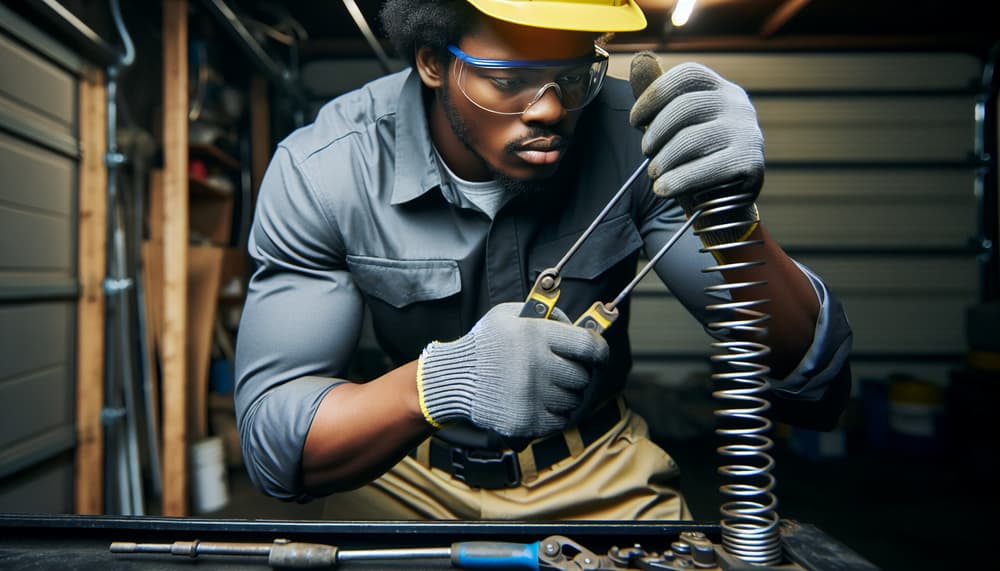 Our professional garage door spring repair process